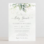 Eucalyptus Greenery laat elegant Baby shower over Kaart