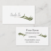 Eucalyptus greenery leaf visitekaartje (Voorkant / Achterkant)