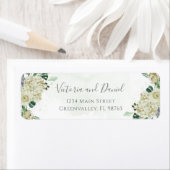 Eucalyptus Greenery Leaves Elegant Floral Address Etiket (Insitu)