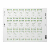 Eucalyptus Greenery Leaves Wedding  Etiket (Full Sheet)