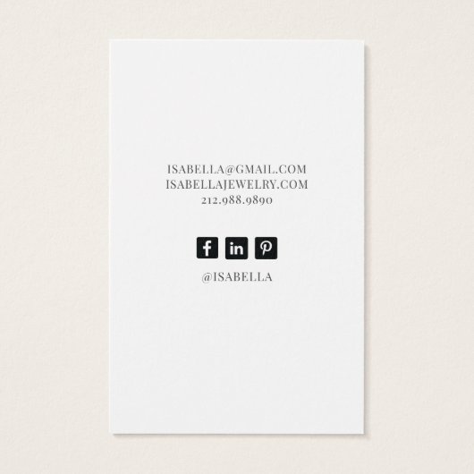 Eucalyptus Greenery Lijst dat Kaart van juwelen ve (Achterkant)