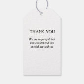 Eucalyptus Greenery Lijst Green Blue White Black Cadeaulabel (Achterkant)