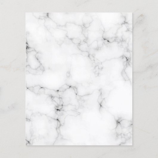 Eucalyptus greenery marble bruiloft flyer (Achterkant)