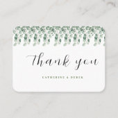 Eucalyptus Greenery Mariage Merci cartes (Devant)