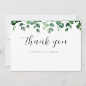 Eucalyptus Greenery Mariage Merci cartes (Devant)