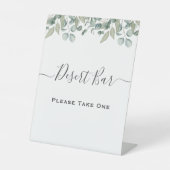 Eucalyptus Greenery Mariage panneau du bar à desse