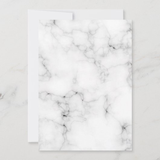 Eucalyptus greenery marmer bruiloft kaart (Achterkant)