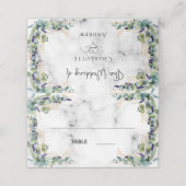 Eucalyptus greenery marmer noemt bruiloft (Buitenkant ongevouwen)