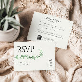 Eucalyptus Greenery Minimalist Weddenschap RSVP Kaartje