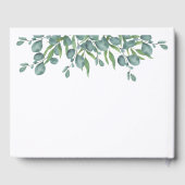 Eucalyptus Greenery Modern Foliage Wedding Gastenboek (Achterkant)