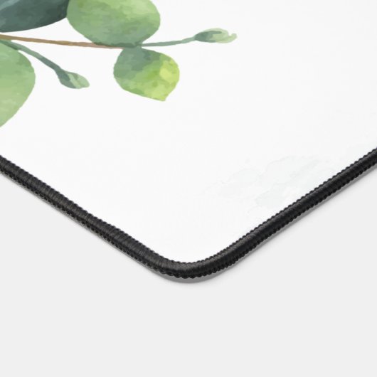 Eucalyptus Greenery Monogram Script Fête de Mariag (Coin)