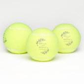 Eucalyptus Greenery Monogram Weddenschap Tennisballen (Multi)