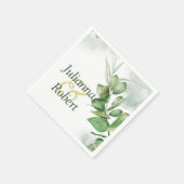 Eucalyptus greenery napkins servet (Hoek)