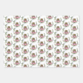 Eucalyptus Greenery Owls Inpakpapier Vel (Voorkant 2)
