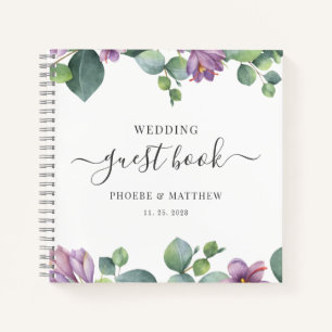 Eucalyptus Greenery Paars Weddenschap Notitieboek