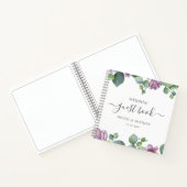 Eucalyptus Greenery Paars Weddenschap Notitieboek (Binnen)