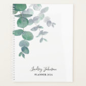 Eucalyptus Greenery Personalized 2022 2023 Planner (Voorkant)