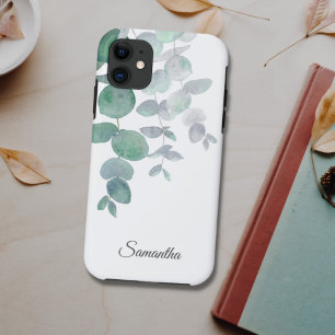Eucalyptus Greenery Persoonlijke benaming iPhone 11 Hoesje