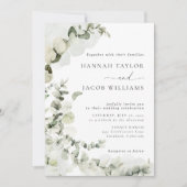 Eucalyptus Greenery Photo Wedding Invitation (Devant)