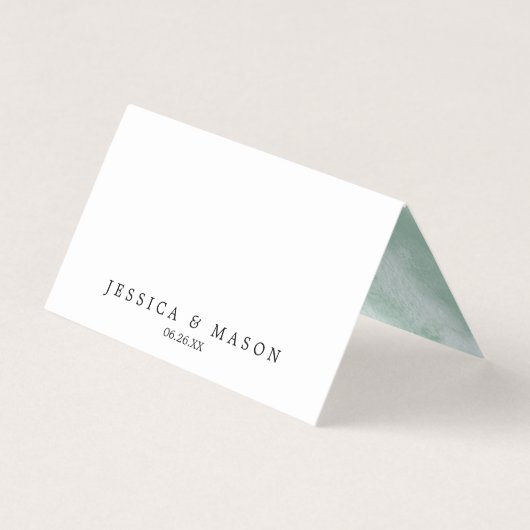 Eucalyptus Greenery Place kaarten (Achterkant)