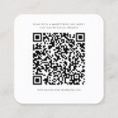 Eucalyptus Greenery QR Code Enregistrer la carte d (Dos)