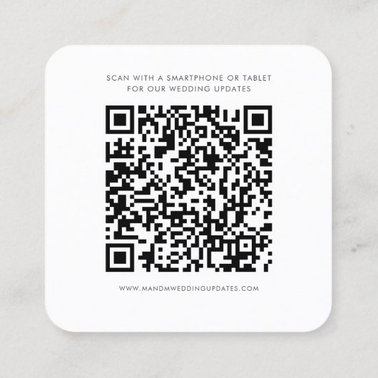 Eucalyptus Greenery QR Code Enregistrer la carte d (Dos)