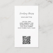 Eucalyptus Greenery QR Code Visitekaartje (Achterkant)