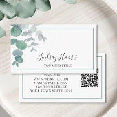 Eucalyptus Greenery QR Code Visitekaartje