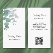 Eucalyptus Greenery QR Code Visitekaartje