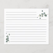 Eucalyptus greenery Recipcard Flyer (Achterkant)