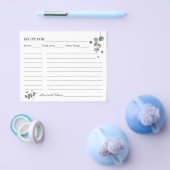 Eucalyptus greenery Recipcard Flyer (Enkel)