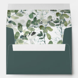Eucalyptus Greenery Return Address Envelop