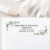 Eucalyptus Greenery Return Address Label (Insitu)