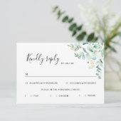 Eucalyptus Greenery Rsvp Card (Staand voorkant)