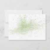 Eucalyptus Greenery RSVP Wedding Response Kaart (Achterkant)