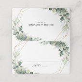 Eucalyptus Greenery Rustic Geometric Wedding (Buitenkant ongevouwen)