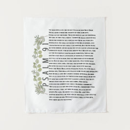 Eucalyptus Greenery Scripture Art Psalm 91 Wandkleed