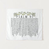 Eucalyptus Greenery Scripture Art Psalm 91 Wandkleed (Voorkant (horizontaal))