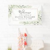 Eucalyptus Greenery Simple Wedding Spandoek (Insitu)