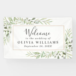Eucalyptus Greenery Simple Wedding Spandoek