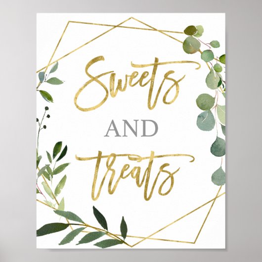 Eucalyptus Greenery snoeit en behandelbord Poster (Voorkant)