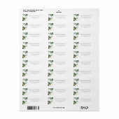 Eucalyptus Greenery Succulent Etiket (Full Sheet)