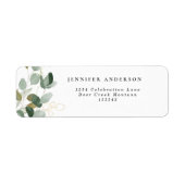 Eucalyptus Greenery Succulent Label (Voorkant)