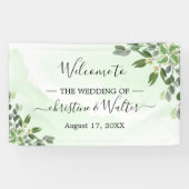 Eucalyptus Greenery Succulent Wedding Party Spandoek (Horizontaal)