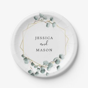 Eucalyptus Greenery Trouwdouche Papier Bord