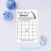 Eucalyptus Greenery Vrijgezellenfeest Bingo Game C Flyer (Enkel)