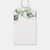 Eucalyptus Greenery Vrijgezellenfeest Hartelijk da Cadeaulabel (Achterkant)