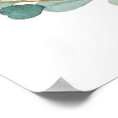 Eucalyptus Greenery Vrijgezellenfeest Welkomstteke Poster (Hoek)