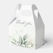 Eucalyptus Greenery Waterverf Elegant Wedding Bedankdoosjes (Achterkant)