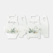 Eucalyptus Greenery Waterverf Elegant Wedding Bedankdoosjes (Uitgevouwen)
